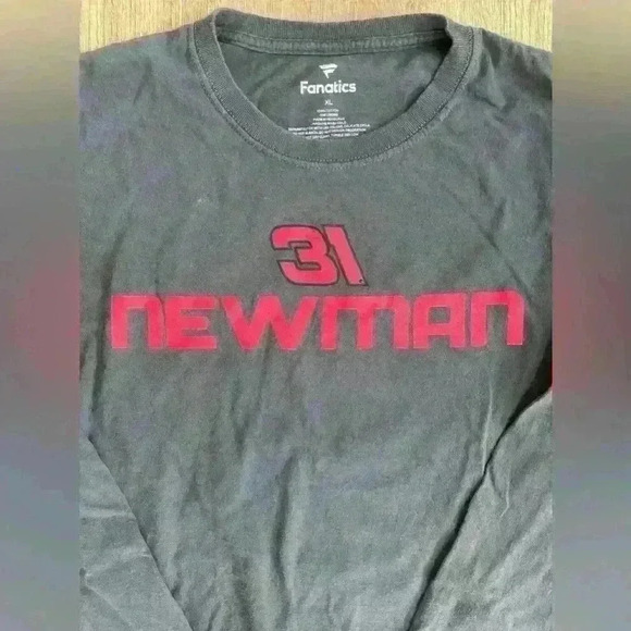 Fanatics Ryan Newman Richard Childress Racing #31 Long Sleeve Shirt Gray Red XL - Picture 4 of 9